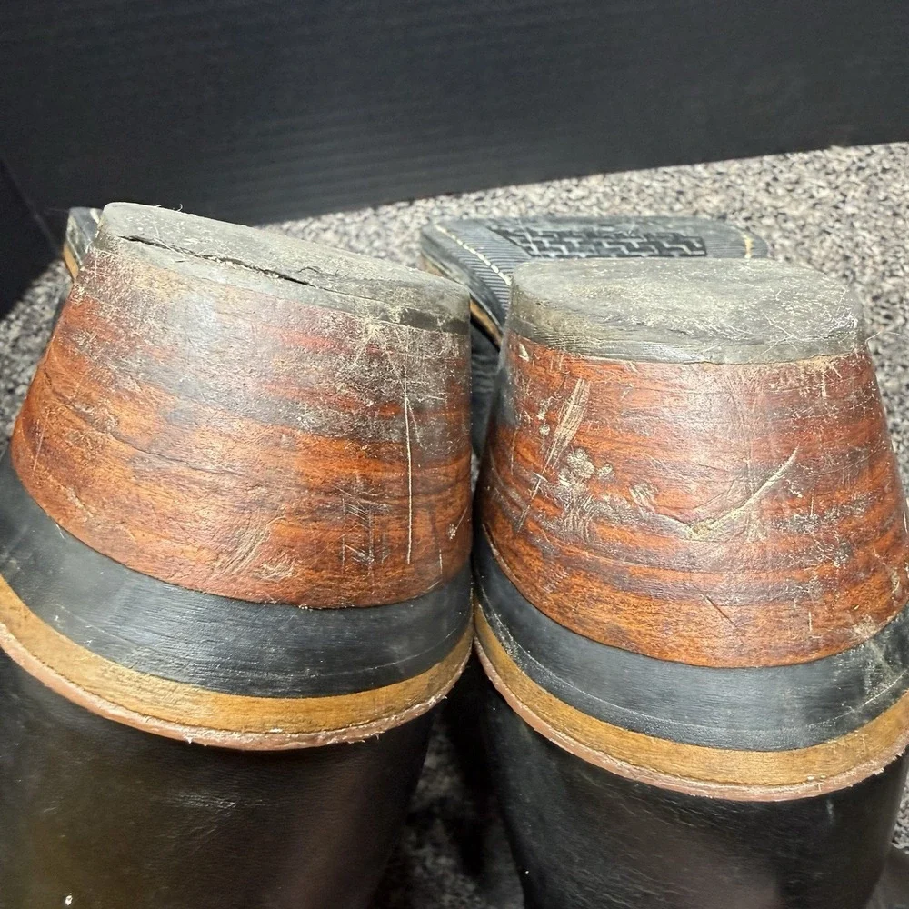 Chippewa Steel Toe Logger Packer Boots USA‎ Vibram Lace Up Leather 10/10.5D READ